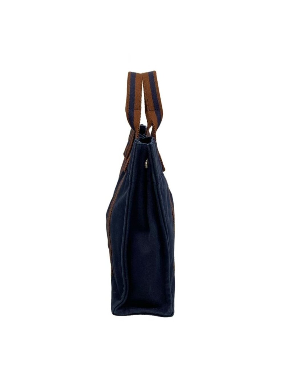 Hermes Tote Fourre Tout PM Navy Dark Brown - Picture 4 of 12